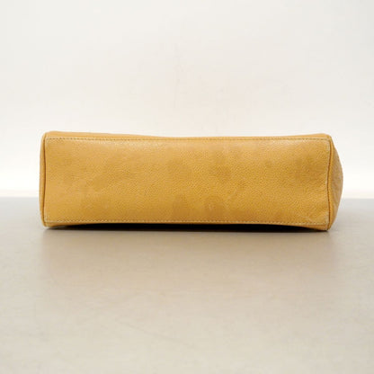 Chanel Shoulder Bag Triple Coco Caviar Leather Beige Gold — view 3