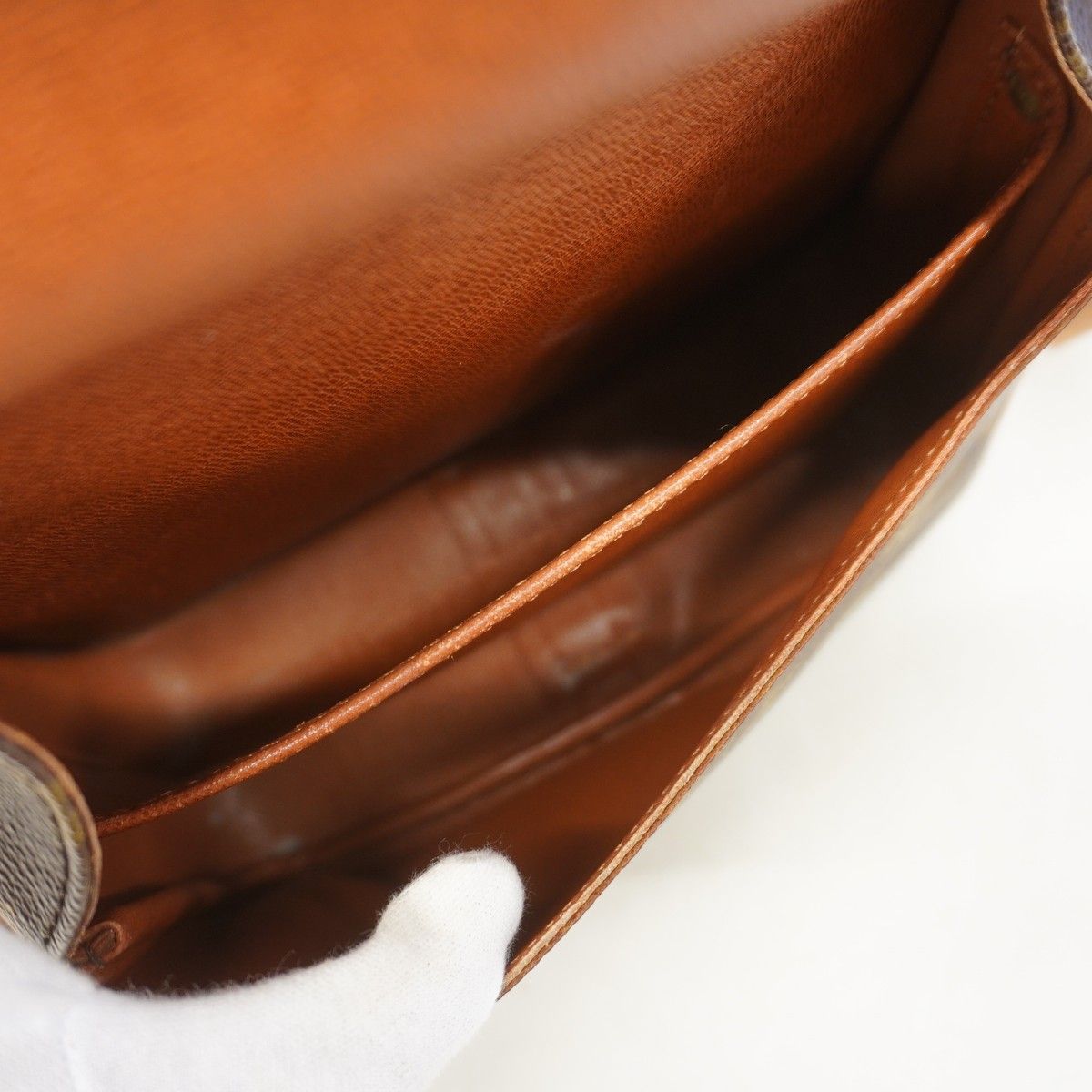 Louis Vuitton Shoulder Bag Monogram Cartouchiere MM Brown — view 4