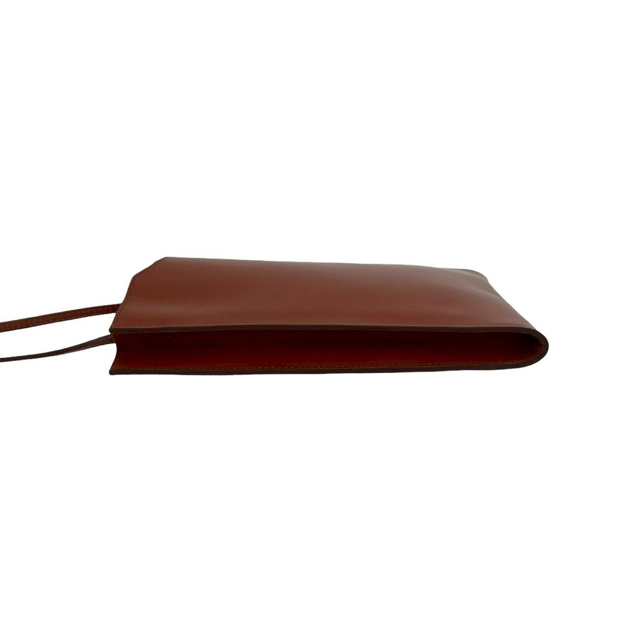 Hermes Omenitu Vintage Leather Shoulder Bag Mini Pochette Crossbody Brown — view 5