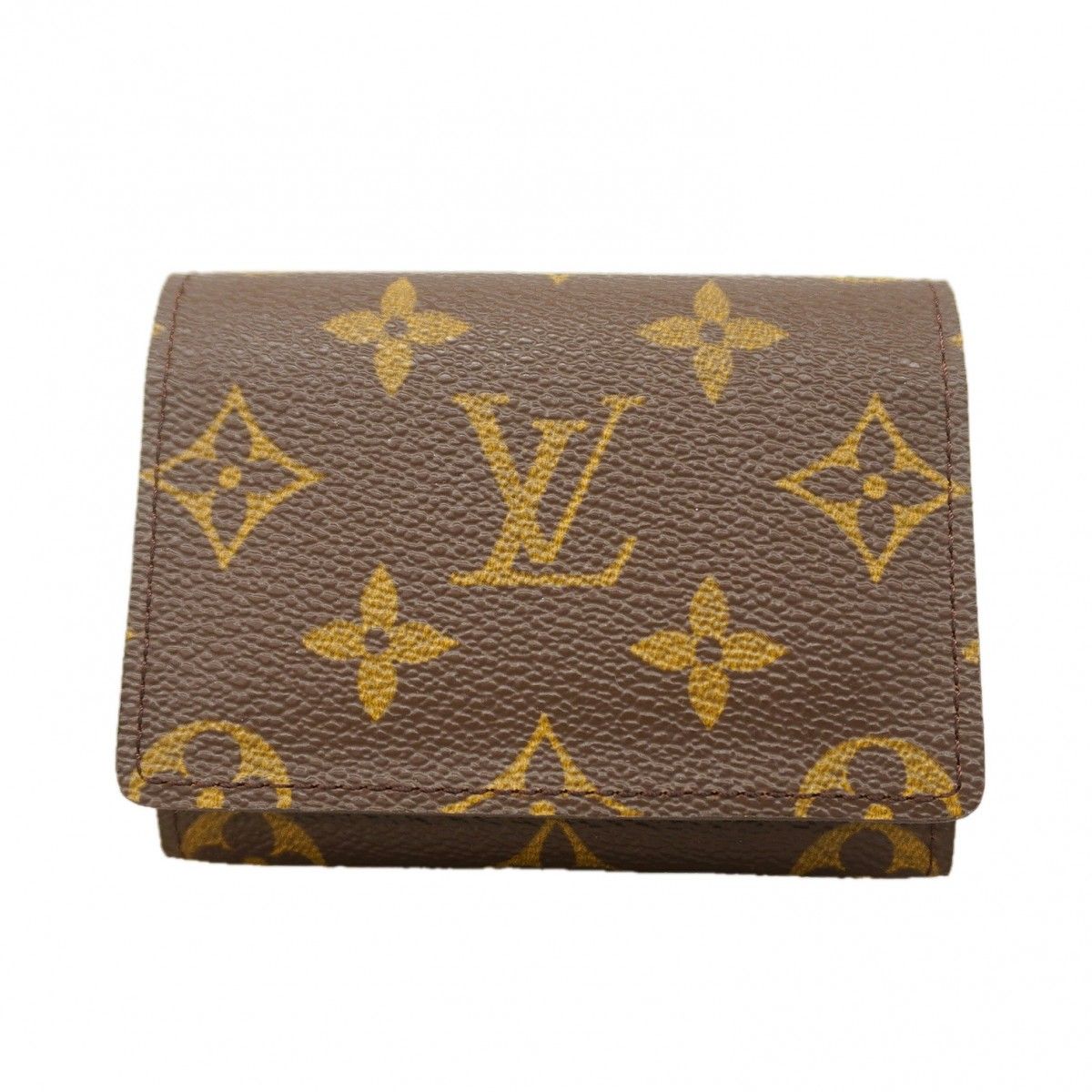 Louis Vuitton Card Case Monogram Envelope Carte de Visite Brown