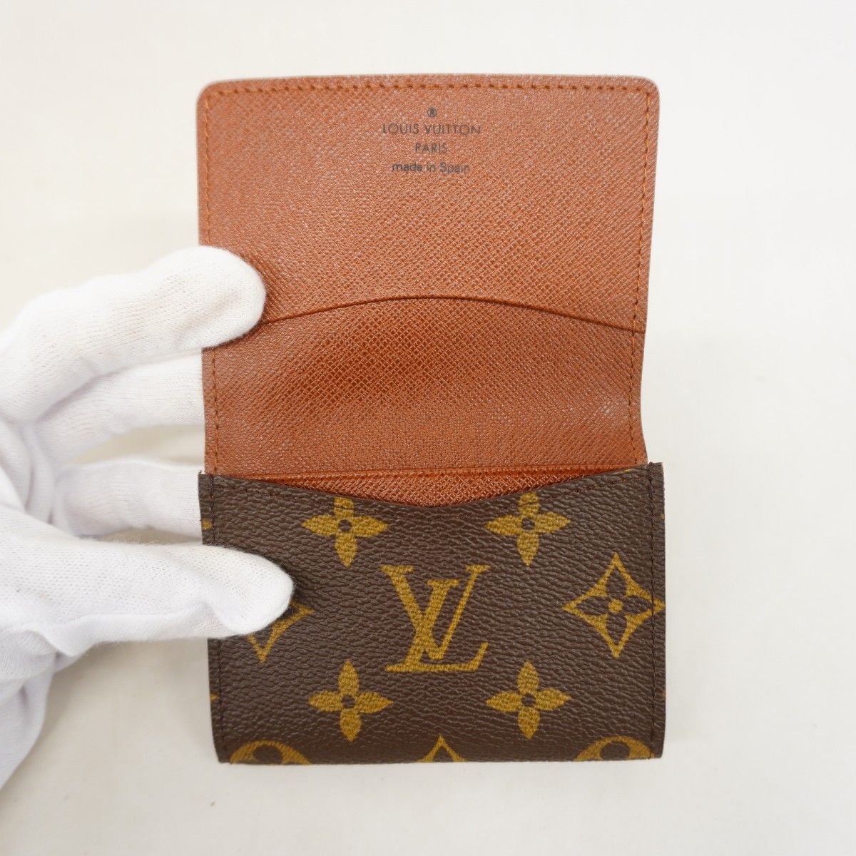 Louis Vuitton Card Case Monogram Envelope Carte de Visite Brown — view 3