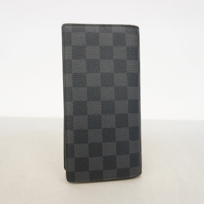 Louis Vuitton Wallet Damier Graphite Portefeuille Brazza Black — view 7