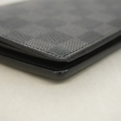 Louis Vuitton Wallet Damier Graphite Portefeuille Brazza Black — view 5