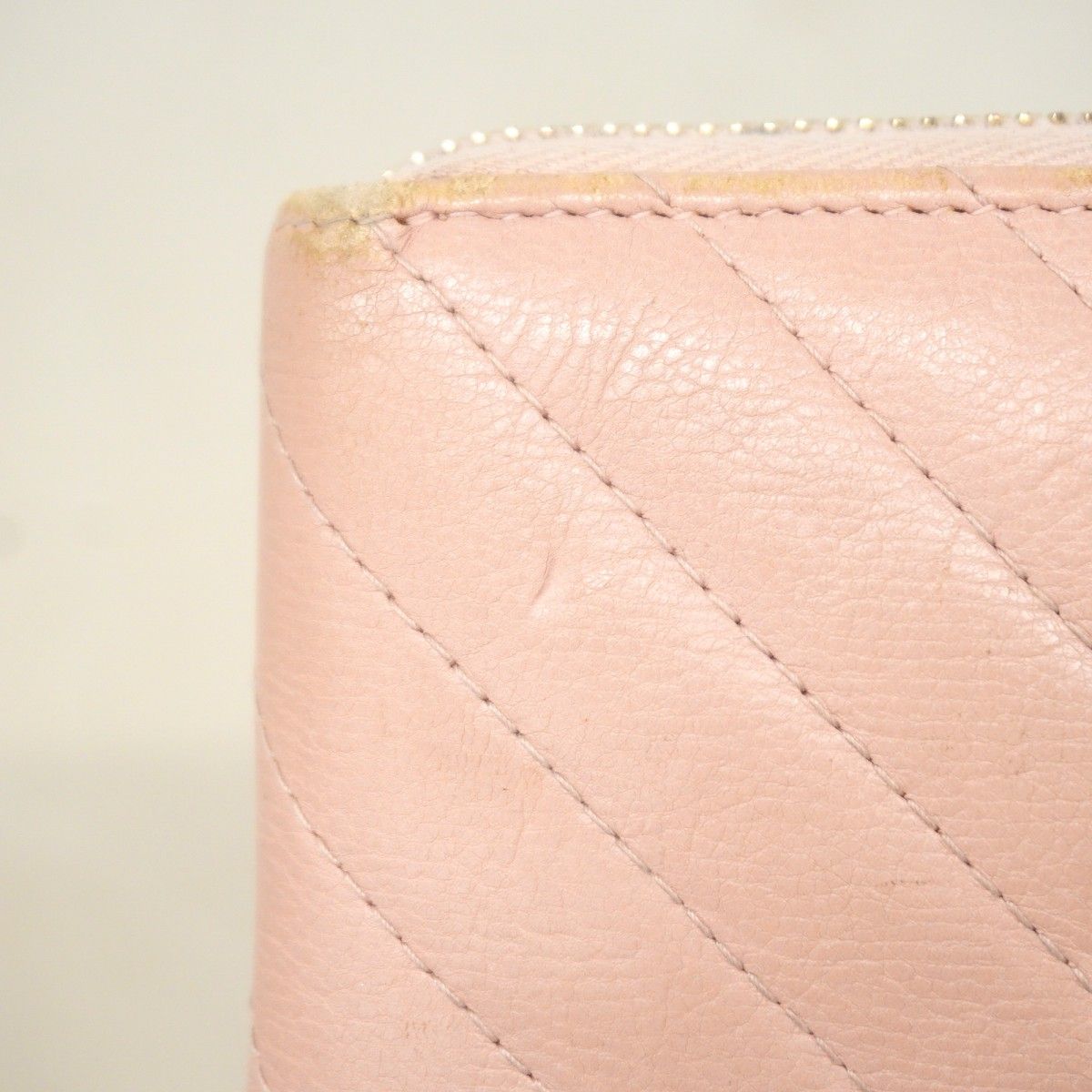 Chanel Wallet Stitch Lambskin Pink Champagne Gold — view 8