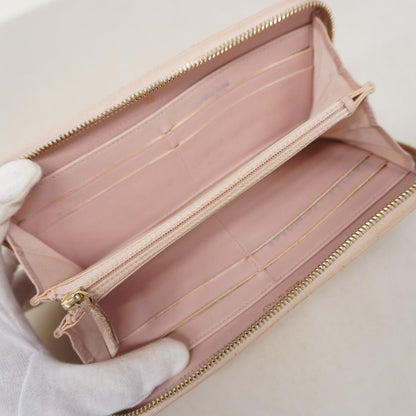 Chanel Wallet Stitch Lambskin Pink Champagne Gold — view 3