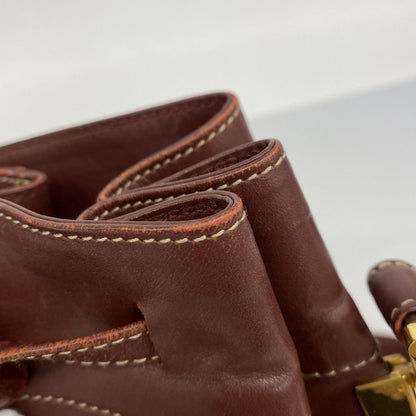 Cartier Shoulder Bag Must Leather Bordeaux Gold — view 7