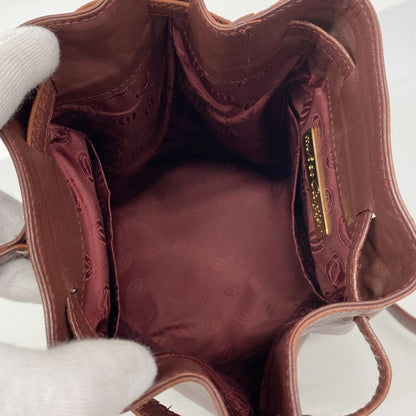 Cartier Shoulder Bag Must Leather Bordeaux Gold — view 4