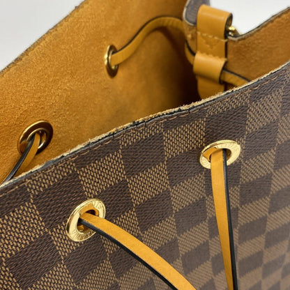 Louis Vuitton Shoulder Bag Damier Neo Noe Ebene Saffron — view 6