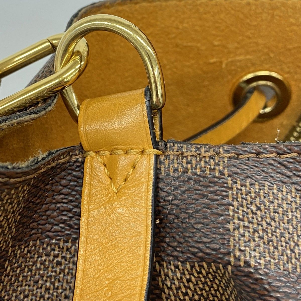 Louis Vuitton Shoulder Bag Damier Neo Noe Ebene Saffron — view 8
