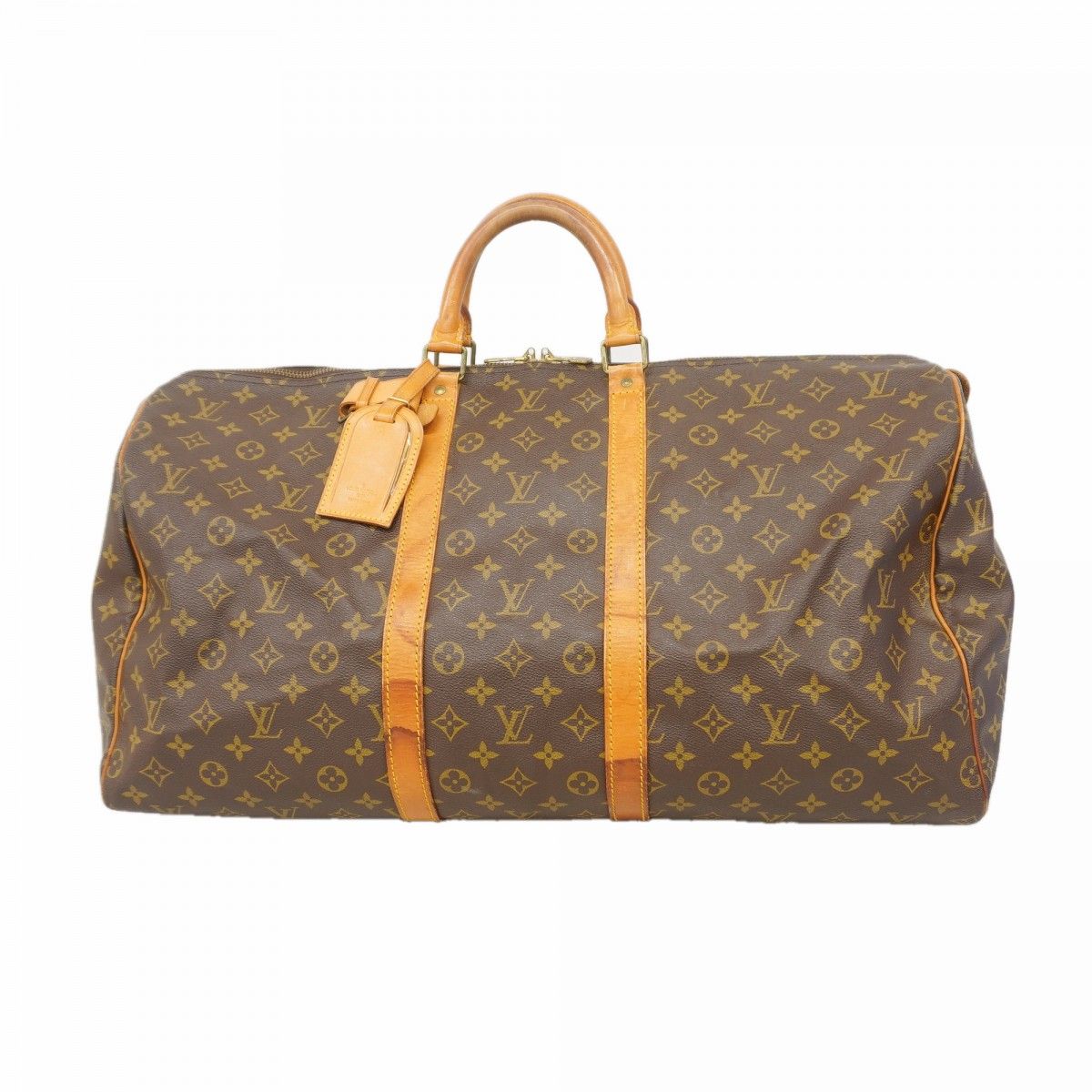 Louis Vuitton Boston Bag Monogram Keepall 55 Brown