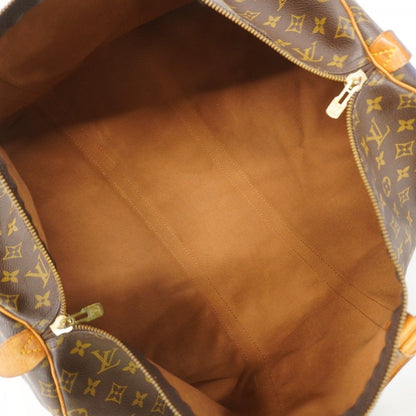 Louis Vuitton Boston Bag Monogram Keepall 55 Brown — view 4