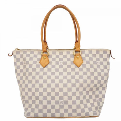 Louis Vuitton Handbag Damier Azur Saleya MM White