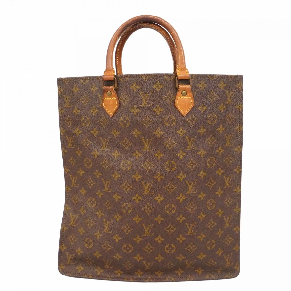 Louis Vuitton Tote Monogram Sac Plat Brown