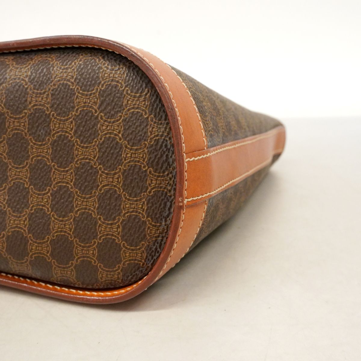Celine Tote Macadam Brown Gold — view 9