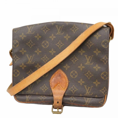 Louis Vuitton Shoulder Bag Monogram Cartouchiere GM Brown