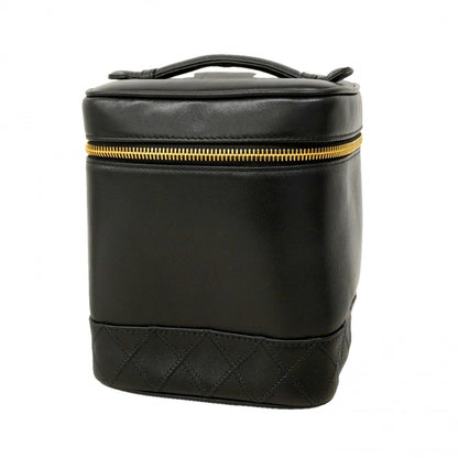 Chanel Vanity Bag Bicolor Lambskin Black Gold