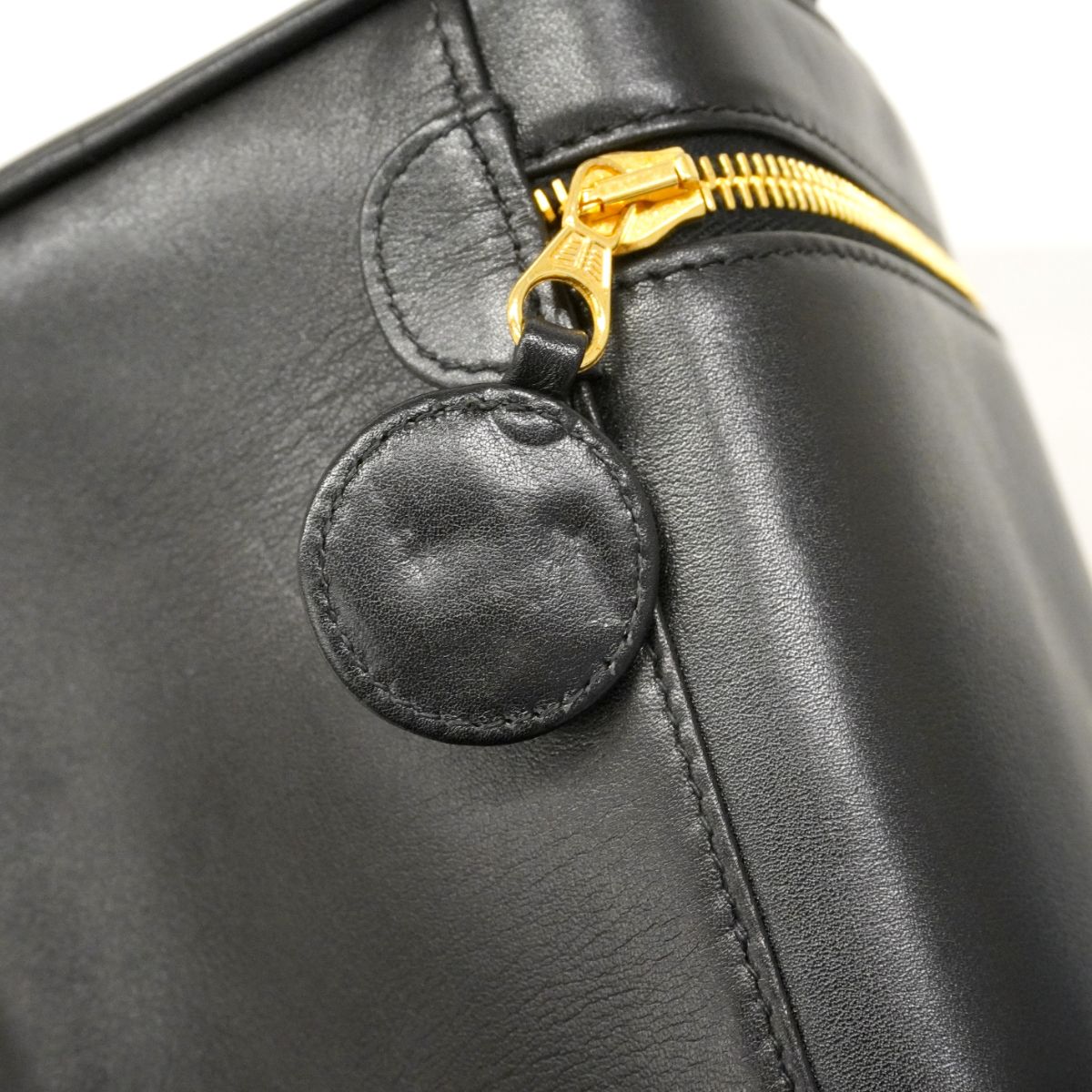 Chanel Vanity Bag Bicolor Lambskin Black Gold — view 7