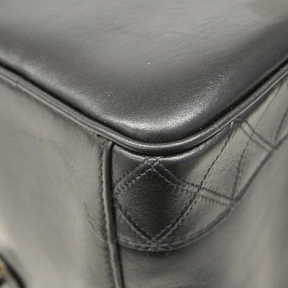 Chanel Vanity Bag Bicolor Lambskin Black Gold — view 9