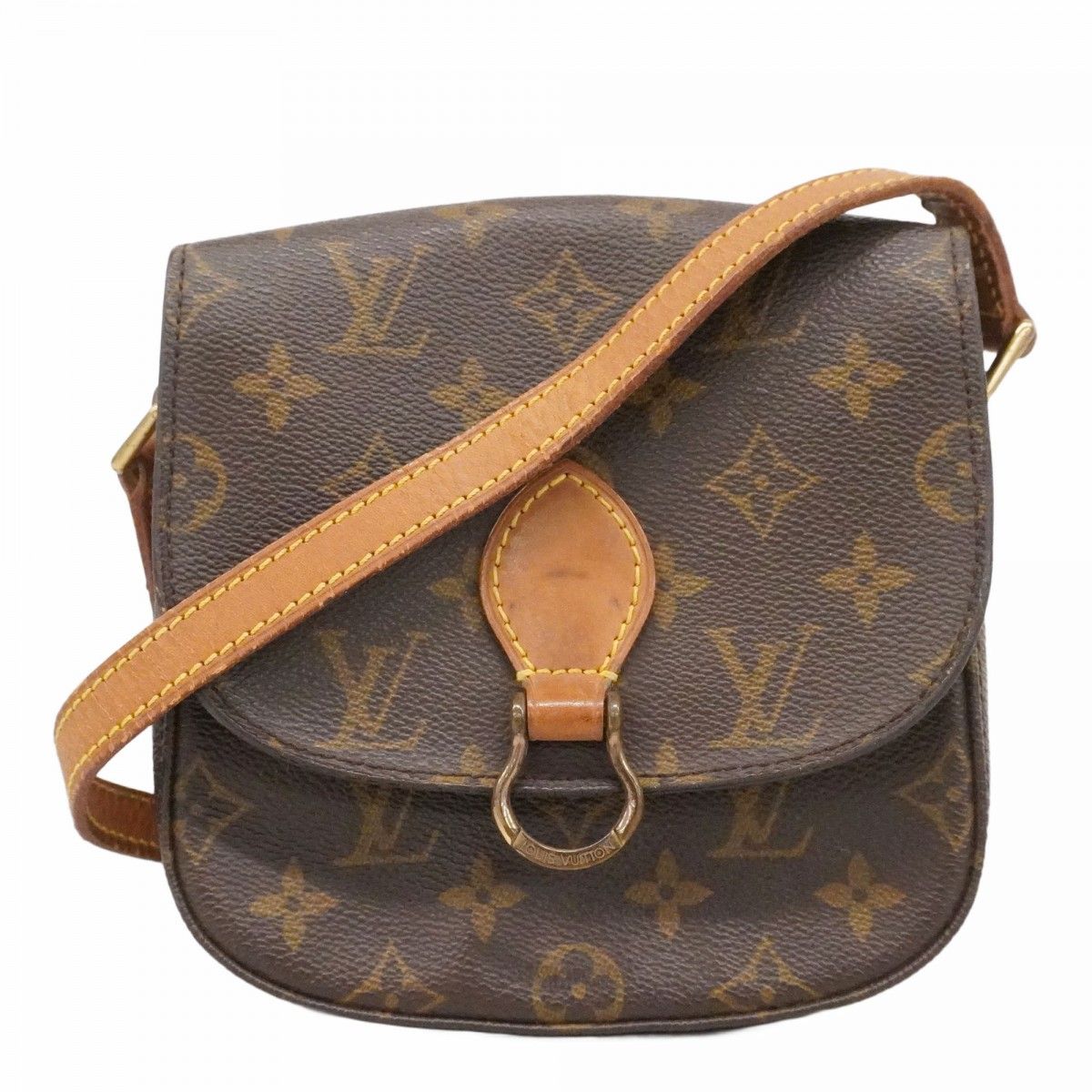 Louis Vuitton Shoulder Bag Monogram Mini Saint Cloud Brown