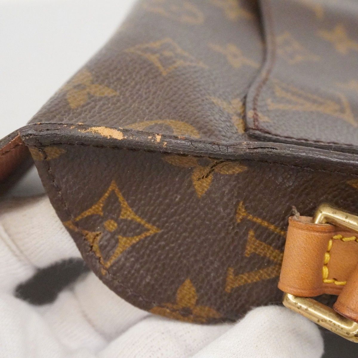 Louis Vuitton Shoulder Bag Monogram Mini Saint Cloud Brown — view 7