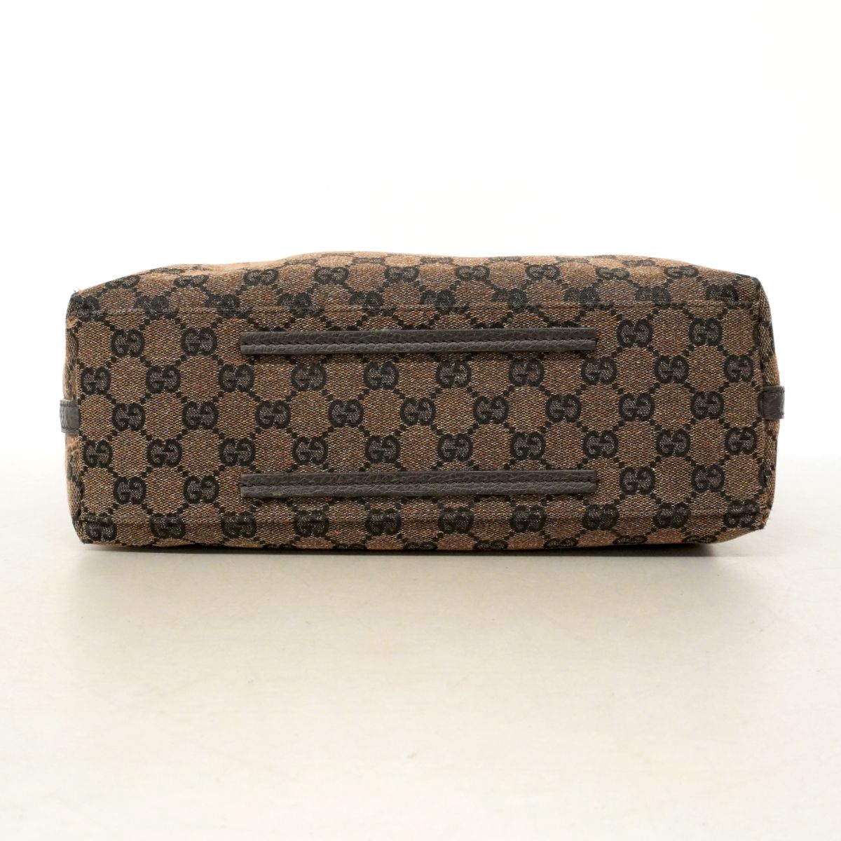 Gucci Tote GG Canvas Black Brown Silver — view 3