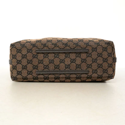 Gucci Tote GG Canvas Black Brown Silver — view 3