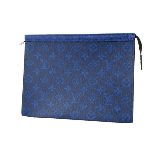 Louis Vuitton Clutch Taigarama Pochette Voyage MM Blue
