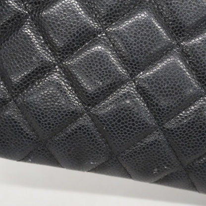 Chanel Wallet Caviar Leather Black Silver — view 7