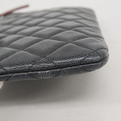 Chanel Wallet Caviar Leather Black Silver — view 9