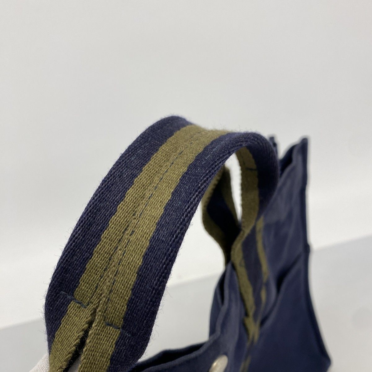 Hermes Tote Fourre Tout MM Canvas Navy Silver — view 9