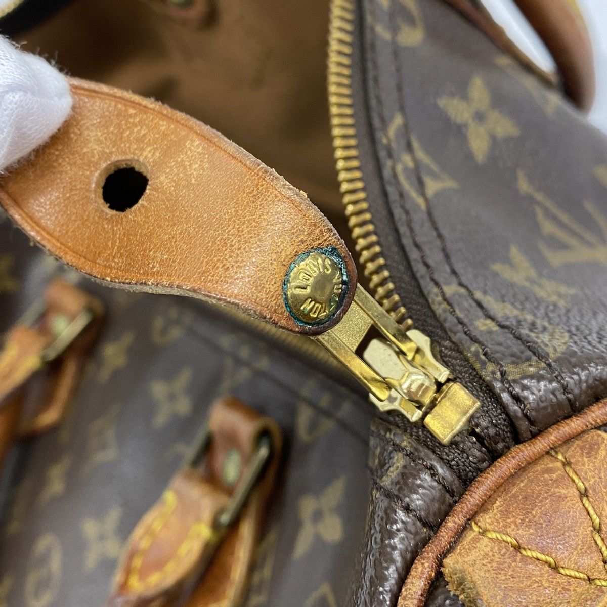 Louis Vuitton Handbag Monogram Speedy 35 Brown — view 9