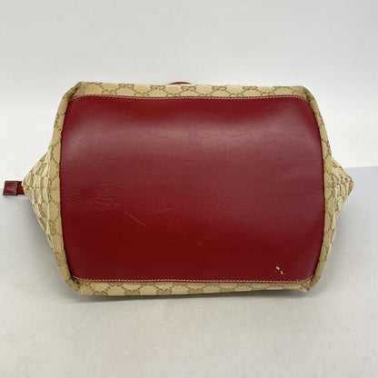 Gucci Handbag GG Canvas Beige Red Champagne Gold — view 3