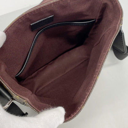 Louis Vuitton Shoulder Bag Monogram Macassar Bus PM Brown — view 4