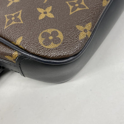 Louis Vuitton Shoulder Bag Monogram Macassar Bus PM Brown — view 8
