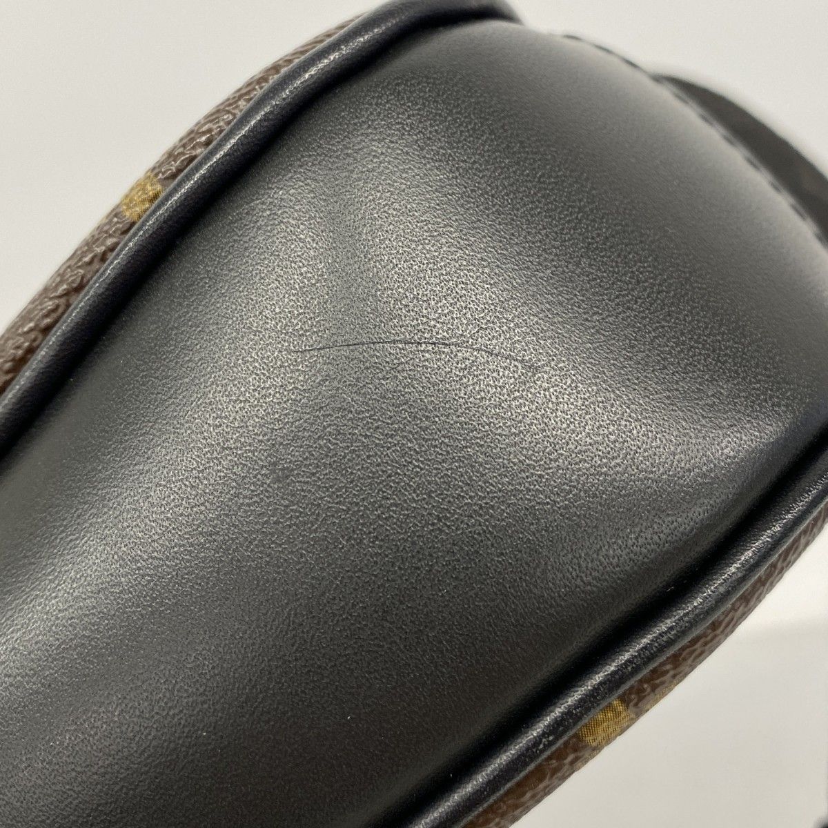 Louis Vuitton Shoulder Bag Monogram Macassar Bus PM Brown — view 7
