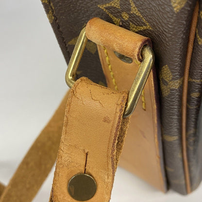 Louis Vuitton Shoulder Bag Monogram Cartouchiere GM Brown — view 9