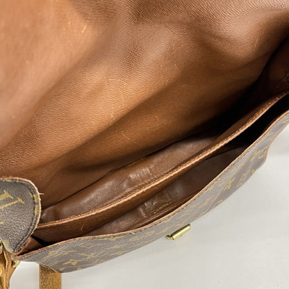 Louis Vuitton Shoulder Bag Monogram Cartouchiere GM Brown — view 4