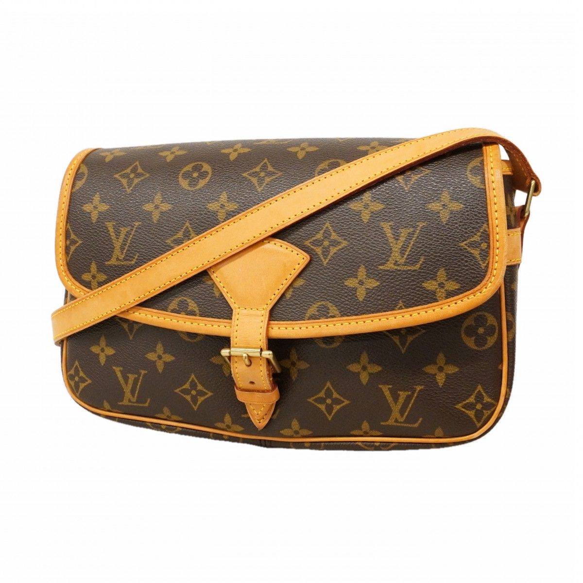 Louis Vuitton Shoulder Bag Monogram Sologne Brown