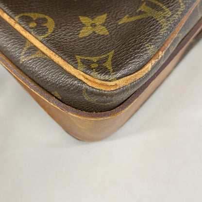 Louis Vuitton Shoulder Bag Monogram Cartouchiere GM Brown — view 9
