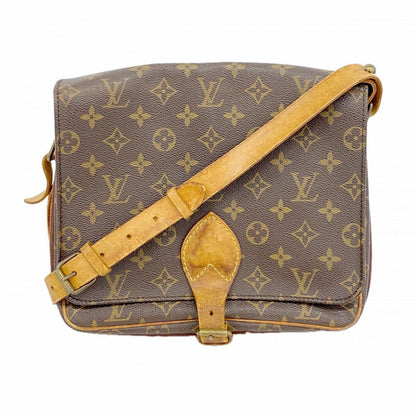Louis Vuitton Shoulder Bag Monogram Cartouchiere GM Brown