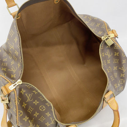 Louis Vuitton Boston Bag Monogram Keepall Bandouliere 55 Brown — view 4