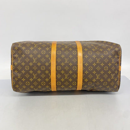 Louis Vuitton Boston Bag Monogram Keepall Bandouliere 55 Brown — view 3