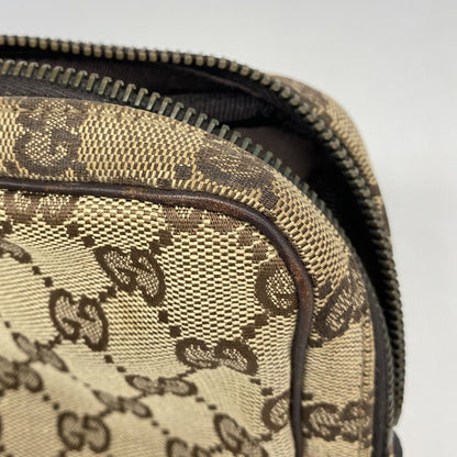 Gucci Pouch GG Canvas Brown Silver — view 8