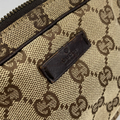 Gucci Pouch GG Canvas Brown Silver — view 9