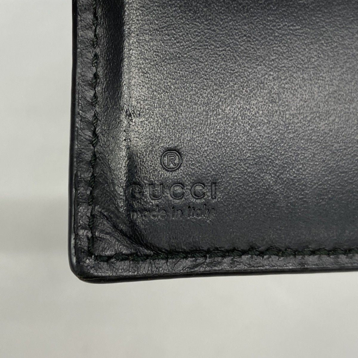 Gucci Wallet Guccissima Sherry Line Leather Black Silver — view 4