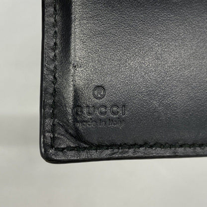 Gucci Wallet Guccissima Sherry Line Leather Black Silver — view 4
