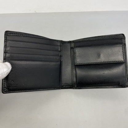 Gucci Wallet Guccissima Sherry Line Leather Black Silver — view 3