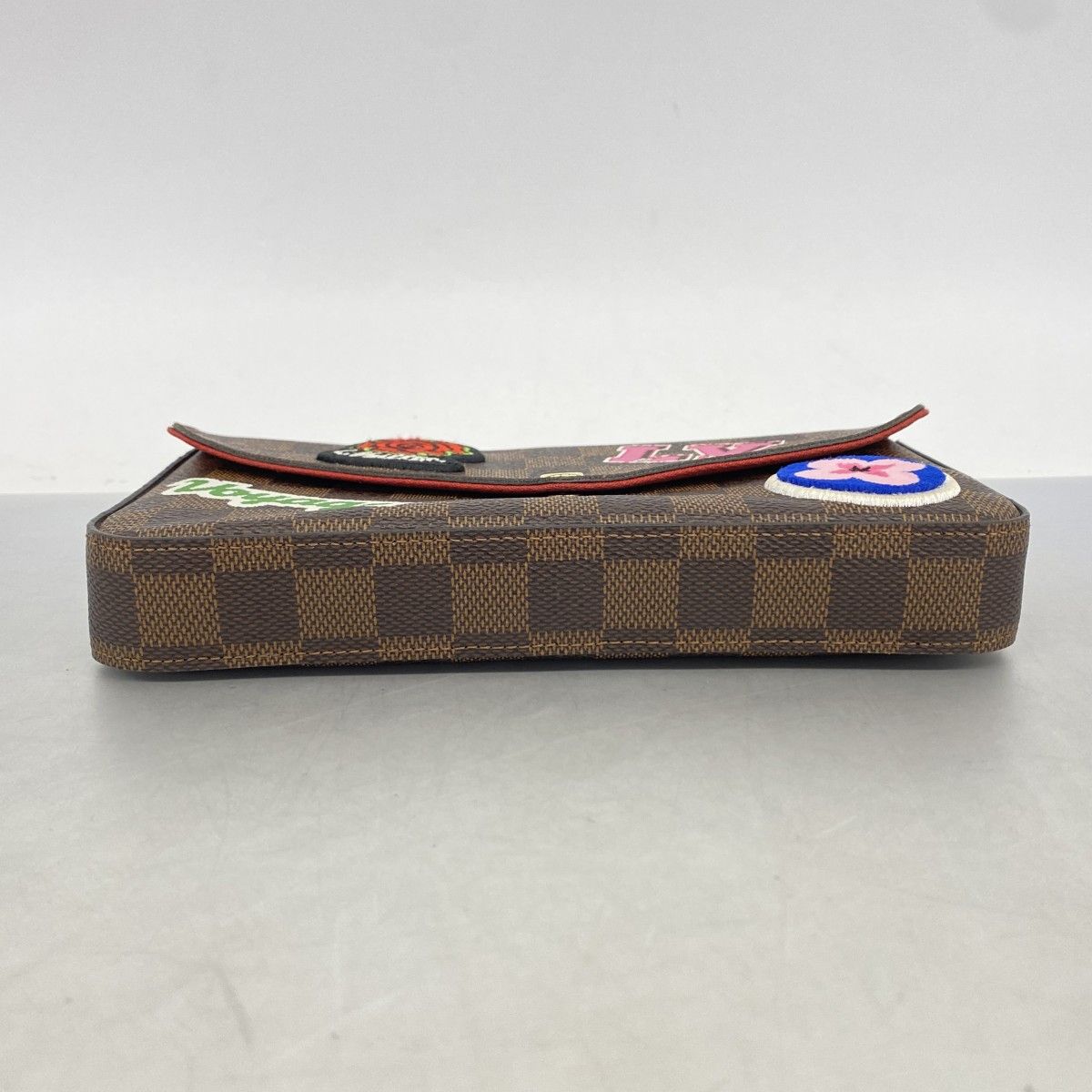 Louis Vuitton Shoulder Wallet Damier Pochette Felicie GM Ebene — view 3