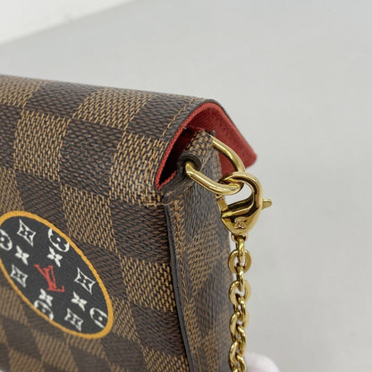 Louis Vuitton Shoulder Wallet Damier Pochette Felicie GM Ebene — view 6