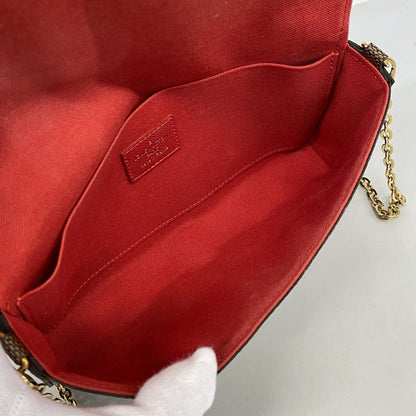 Louis Vuitton Shoulder Wallet Damier Pochette Felicie GM Ebene — view 4